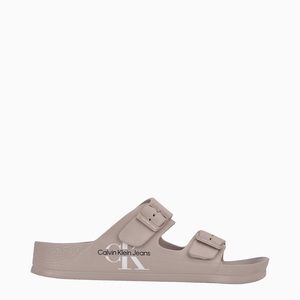 Calvin Klein Unisex Monogram Dual Strap Slide Sandals